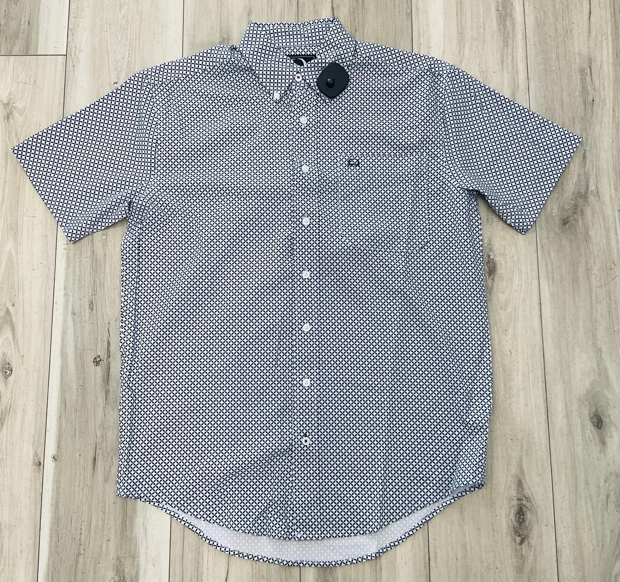 CINCH MEN’S ARENAFLEX LIGHT BLUE PRINT SHIRT | MTW1704171