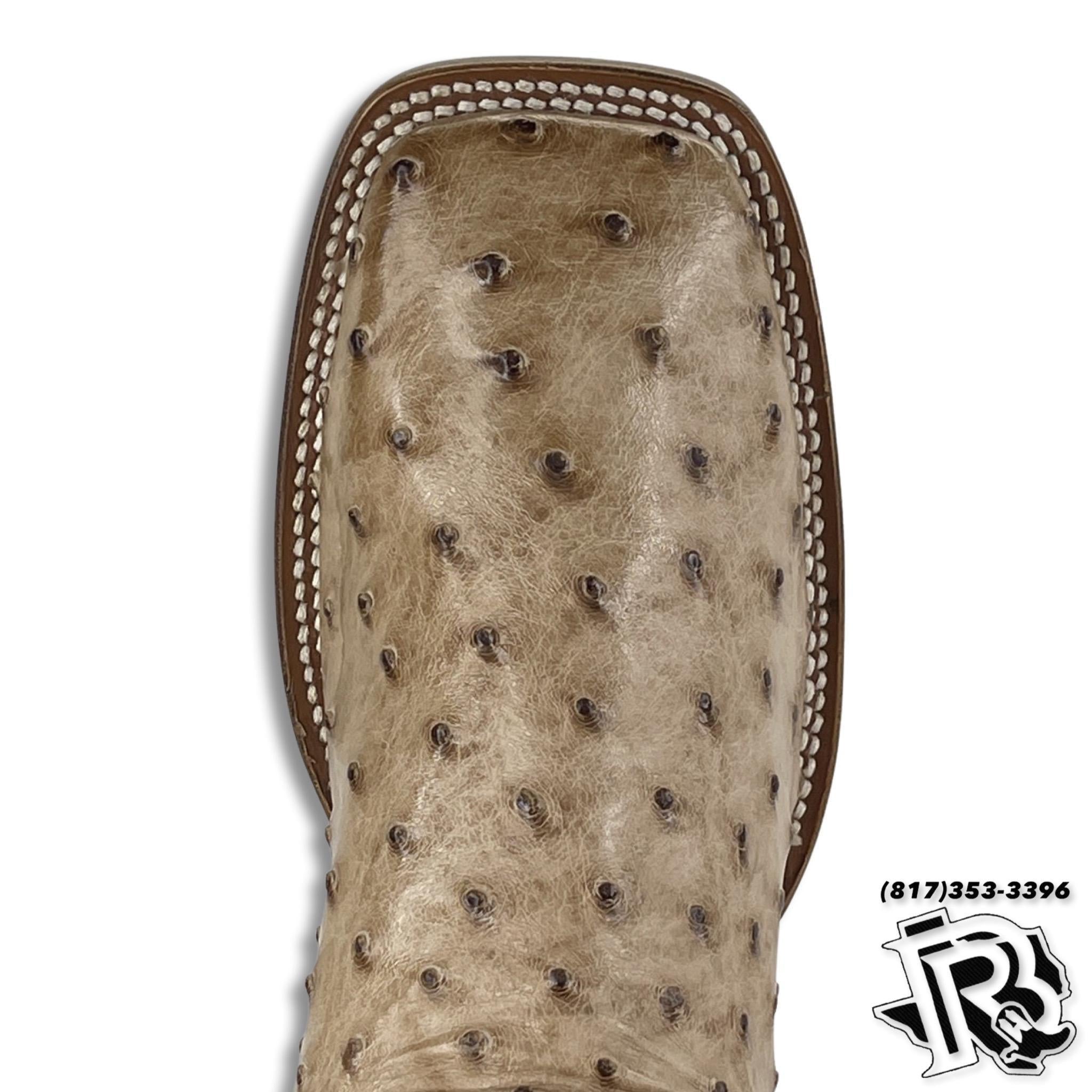 “ ADRIAN “ | BRUCATIO ORIGNAL OSTRISH MEN SQUARE TOE WESTERN BOOTS PRO887
