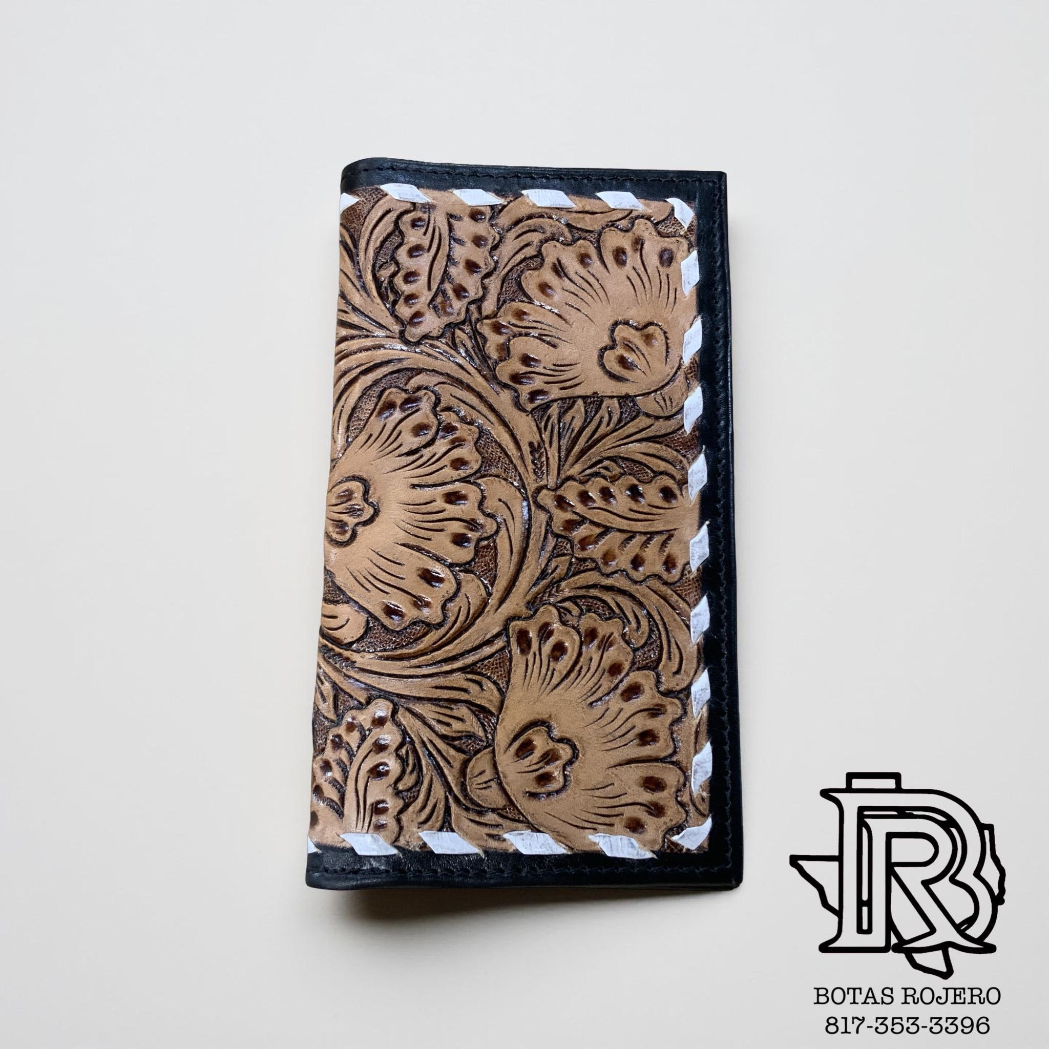 “ GARLAND “ RODEO WESTERN WALLET HANDMADE LEATHER