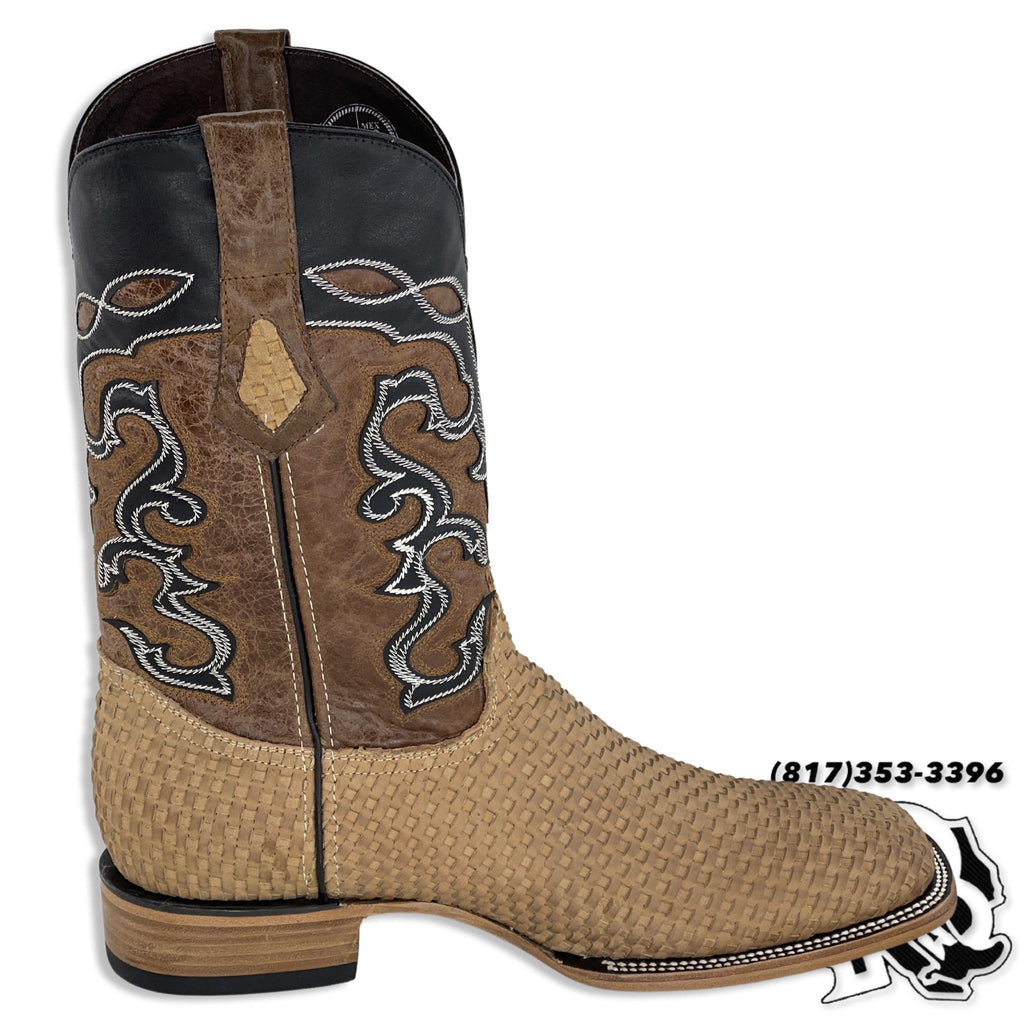 “ Hank “ | Men Western Square Toe Light Brown Boot #1010