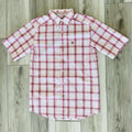 ARIAT MEN'S PRO SERIES TULLY PEACH PLAID SHORT SLLEVE  SHIRT |10071573