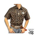 “ Phillip “ | MEN WRANGLER WESTERN SHIRT BLUE VINTAGE STRIPES 1076201AA