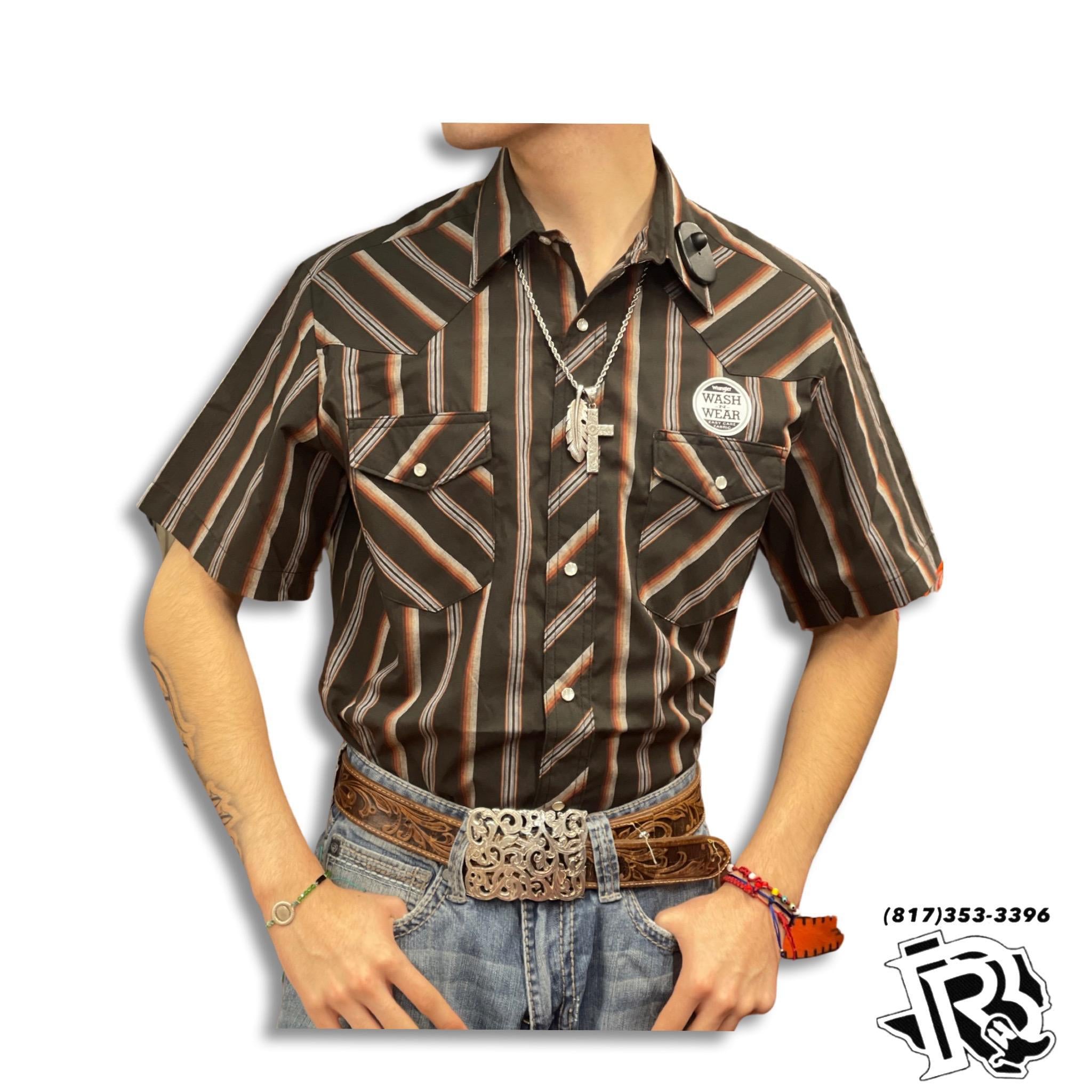 “ Phillip “ | MEN WRANGLER WESTERN SHIRT BLUE VINTAGE STRIPES 1076201AA