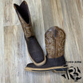 “ JESUS “ | MEN WESTERN BOOTS DARK BROWN SQUARE TOE