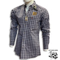 “ Aiden “ | ARIAT MEN LONG SLEEVE PURPLE SHIRT BUTTON UP 10041562