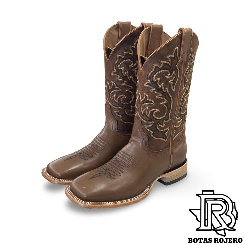 “ TERNERA CAMEL “ | SQUARE TOE WESTERN BOOTS LIGHT BROWN BOOTS