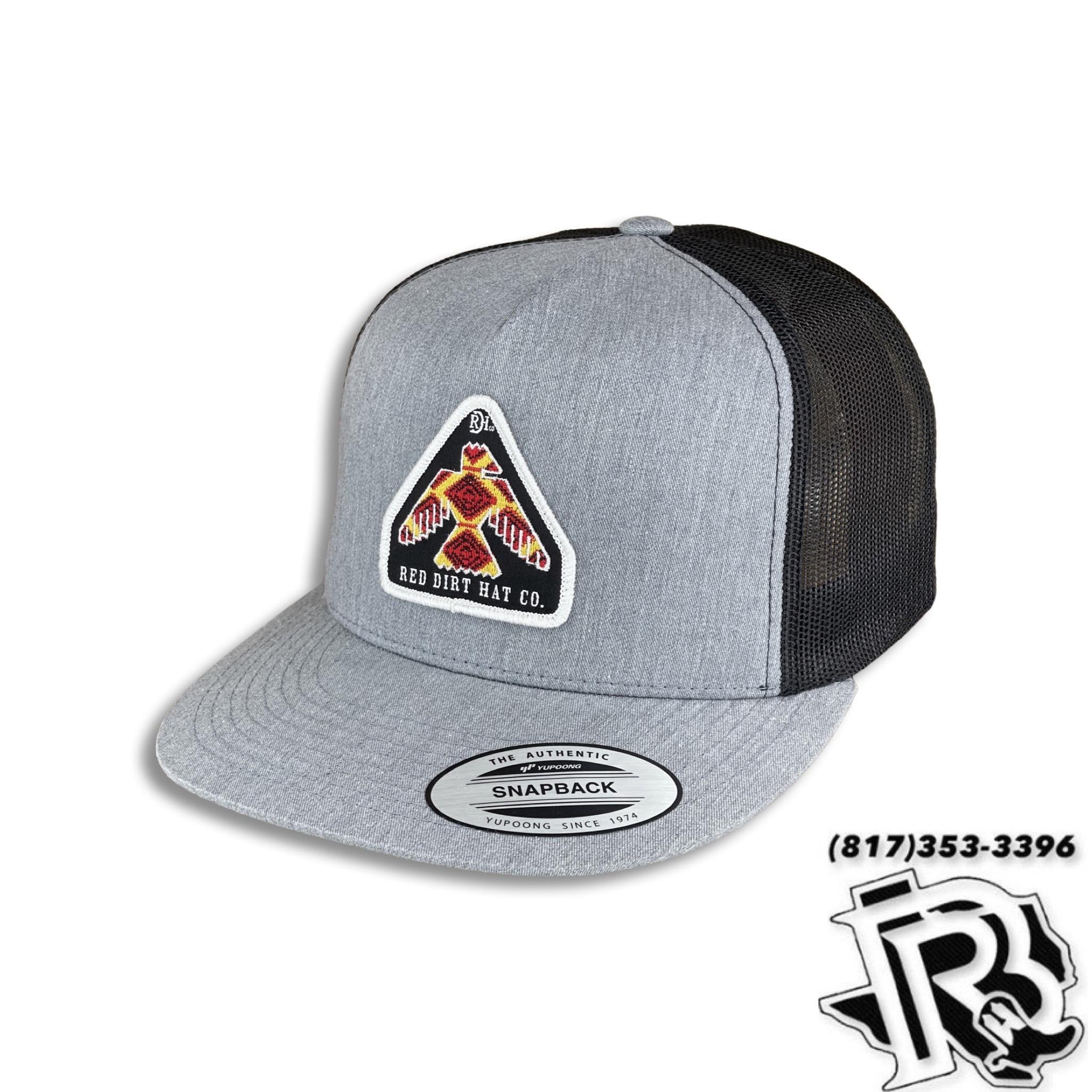 “ AZTEC BIRD “ | RED DIRT COMPANY CAP GREY / BLACK
