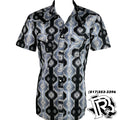 GREY AZTEC MEN SHIRT | STORT SLEEVE SHIRT
