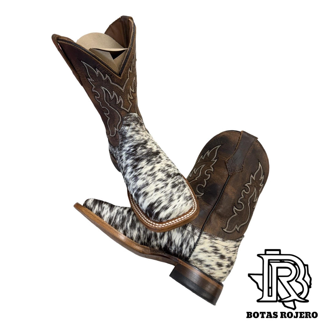 ‘’JAMES’’ | KIDS WESTERN COWHIDE SQUARE TOE BOOTS