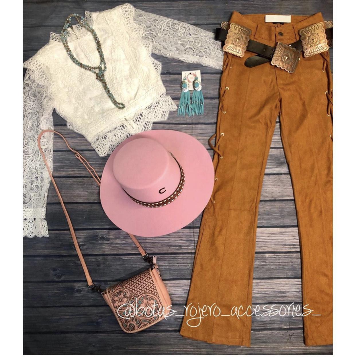 Harper Brown Suede Bell bottoms