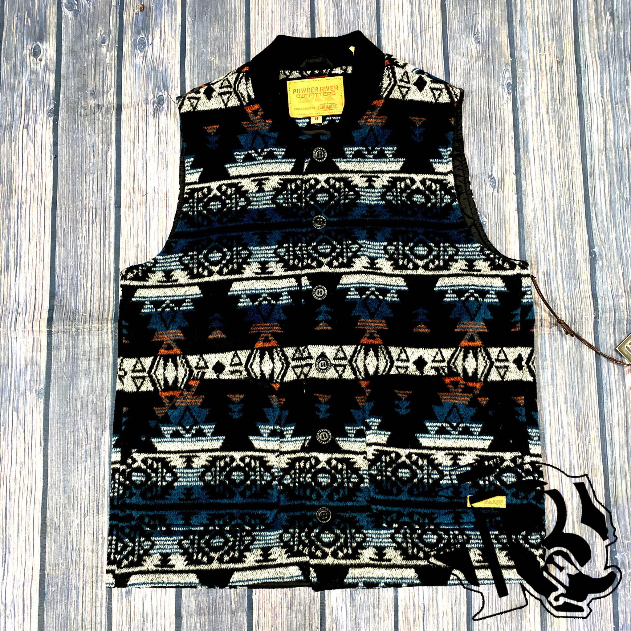 Powder River Outfitters Idaho Aztec Men Vest