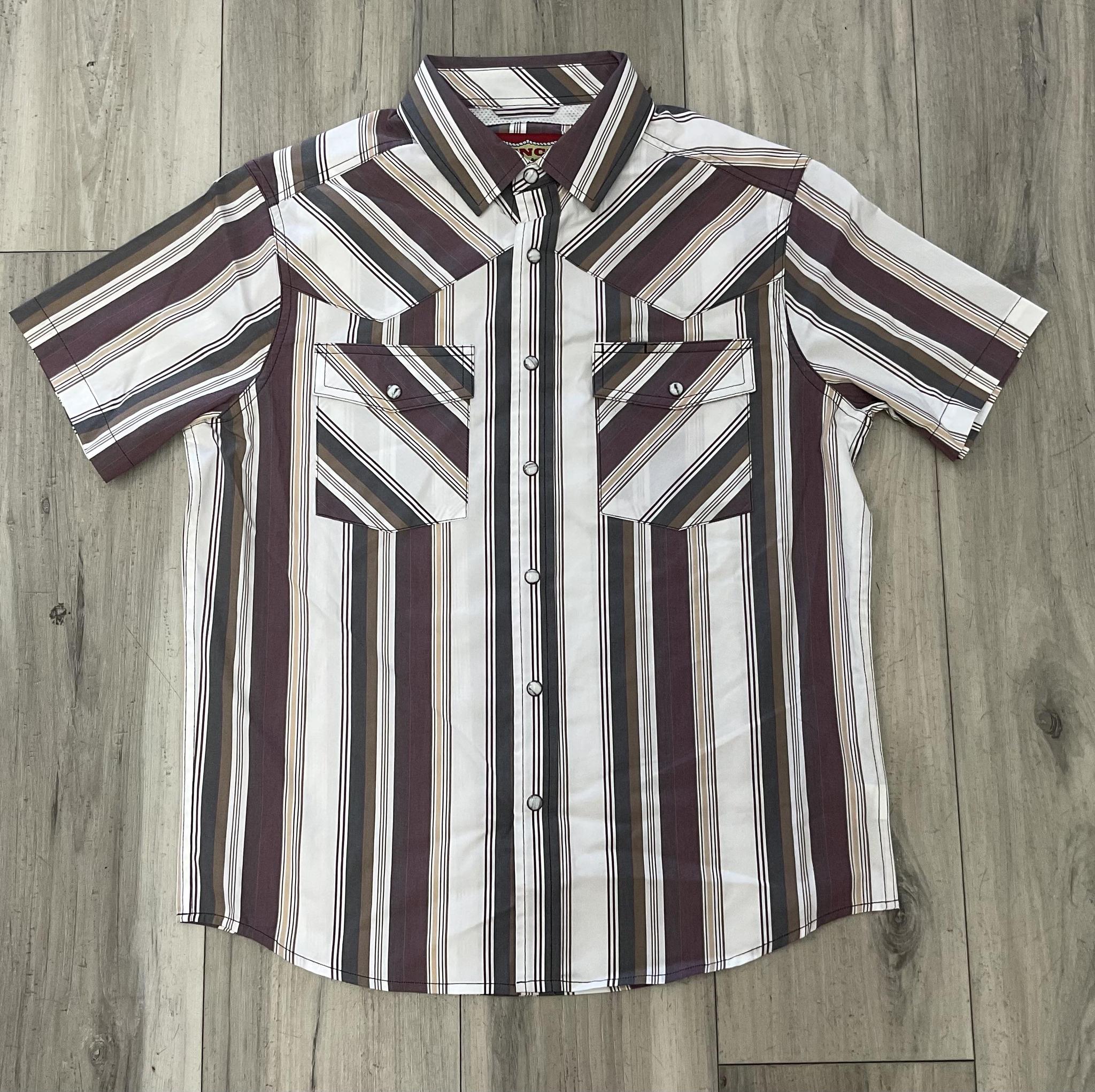 CINCH MEN’S SHORT SLEEVE  WHITE SHIRT |MTW1402015