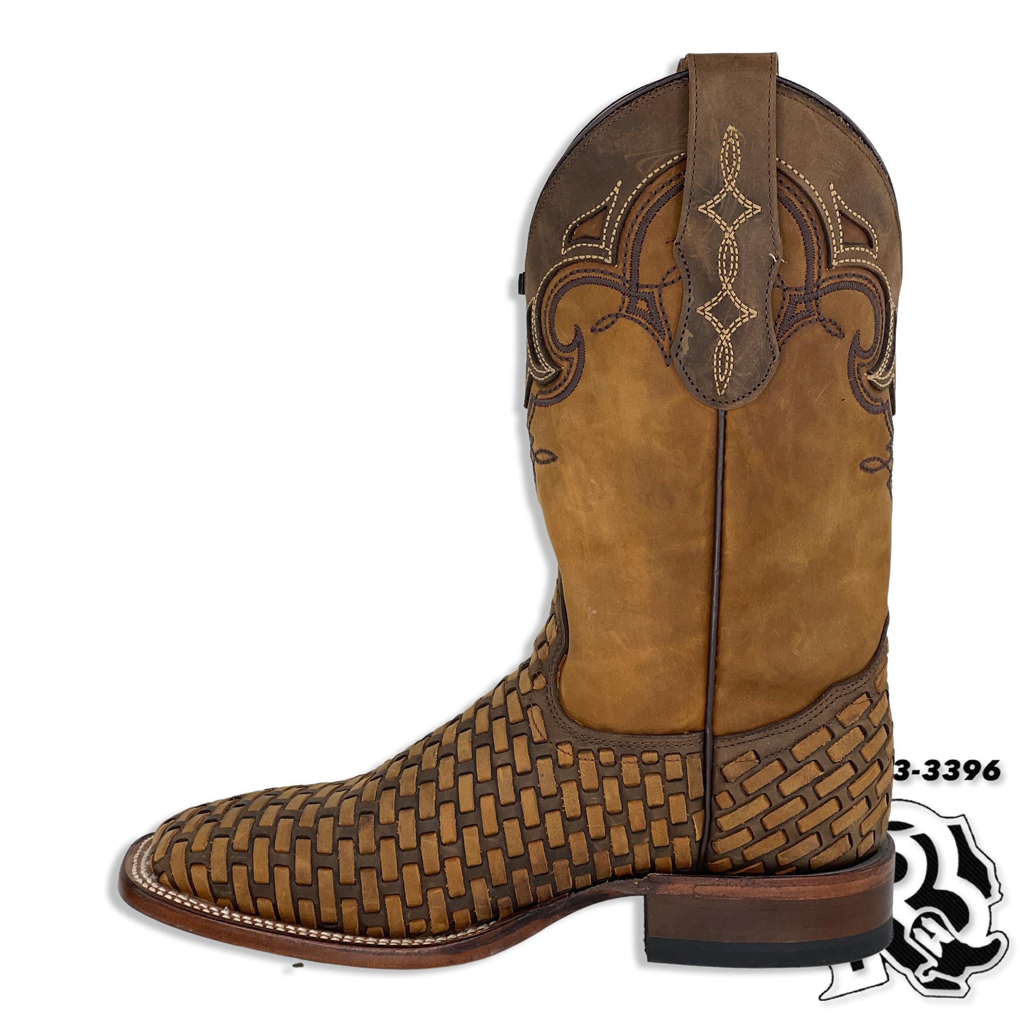BASKET WEAVED BOOTS | COOPER MEN SQUARE TOE BOOTS