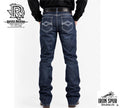 05 | Iron Spur Men’s Relaxed Boot Cut Western Jeans – Dark Blue 100% Cotton Denim