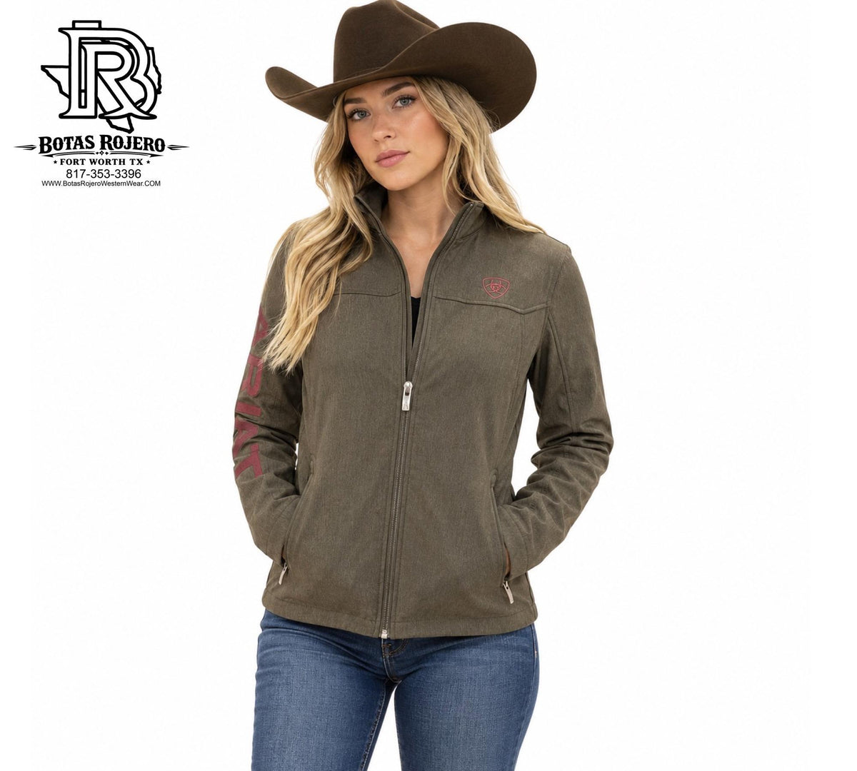 “ Emily “ | WOMEN ARIAT JACKET BROWN SOFT SHELL 10041282