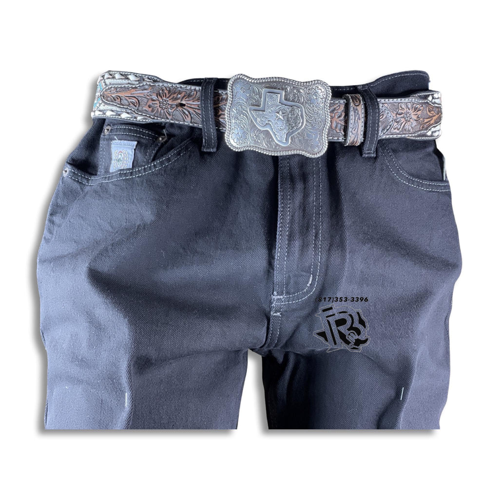 STRAIGHT LEG MEN'S CINCH JEANS BLACK JEANS MB98034012 SILVER LABEL