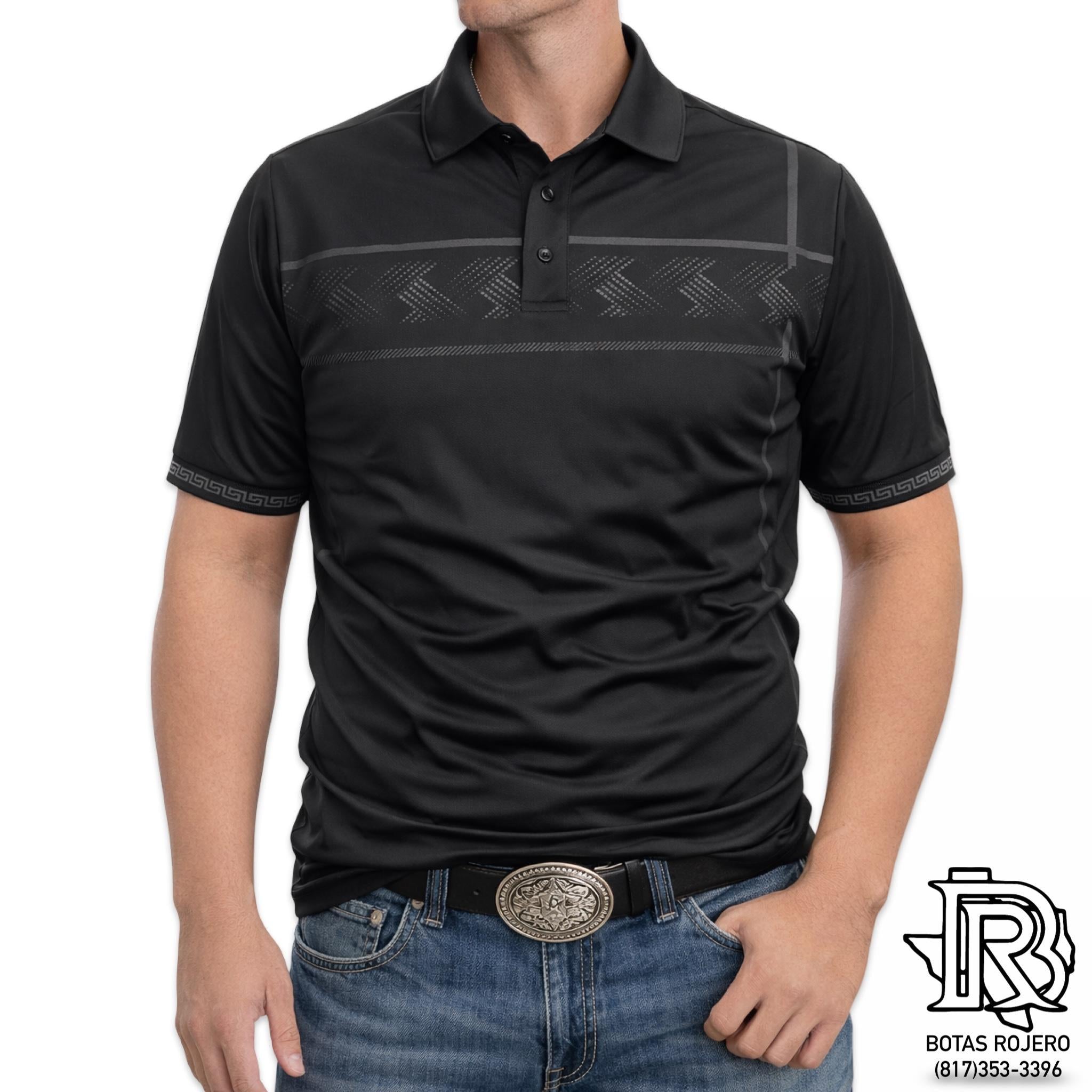 BLACK | IRON SPUR | MEN POLO