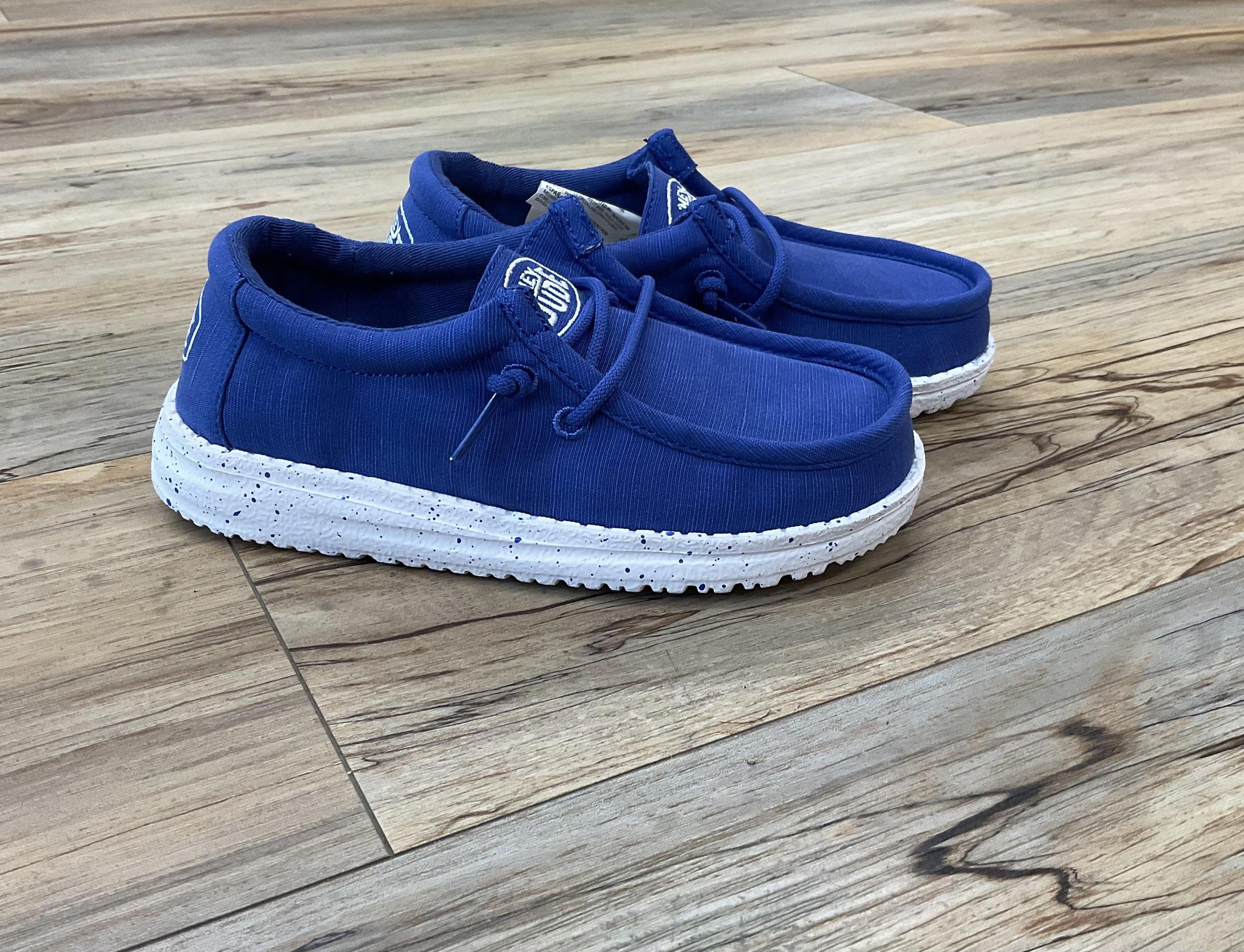 WALLY TODDLER SLUB CANVAS TRUE BLUE | 40029-428