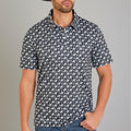 MEN HORSEBACK PATTERN PERFORMANCE WESTERN POLO TM51T07540