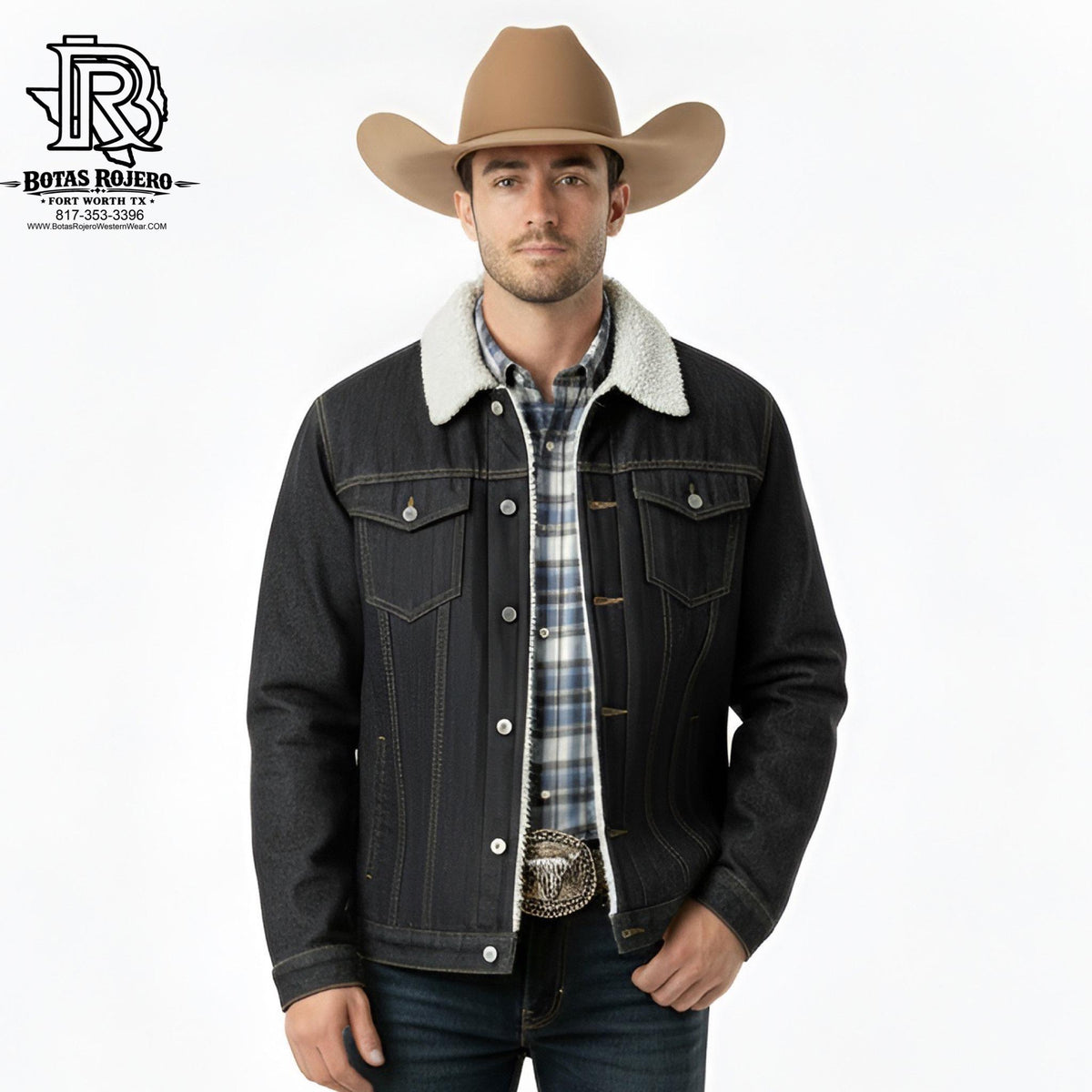 “ SLADE “ DENIUM MEN WESTERN JACKET DARK WASH