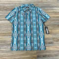Mens Rock & Roll RR Printed Aztec Turquoise Polo | BM51T04450