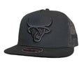 “ SERGIO “ | MEN CUERVO FLAT  BLACK  CAP LOST CALF|LCF00054
