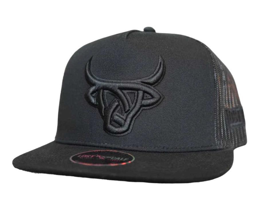 “ SERGIO “ | MEN CUERVO FLAT  BLACK  CAP LOST CALF|LCF00054