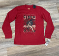 BOYS CINCH LONG SLEEVE RED TEE|MTK7630019