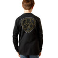 Ariat Youth Boy's Easy Rider Black Long Sleeve T-Shirt |10065978