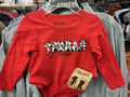 LITTLE GIRL'S LONG SLEEVE YEEHAW GRAPHIC BODYSUIT IN SCARLETT