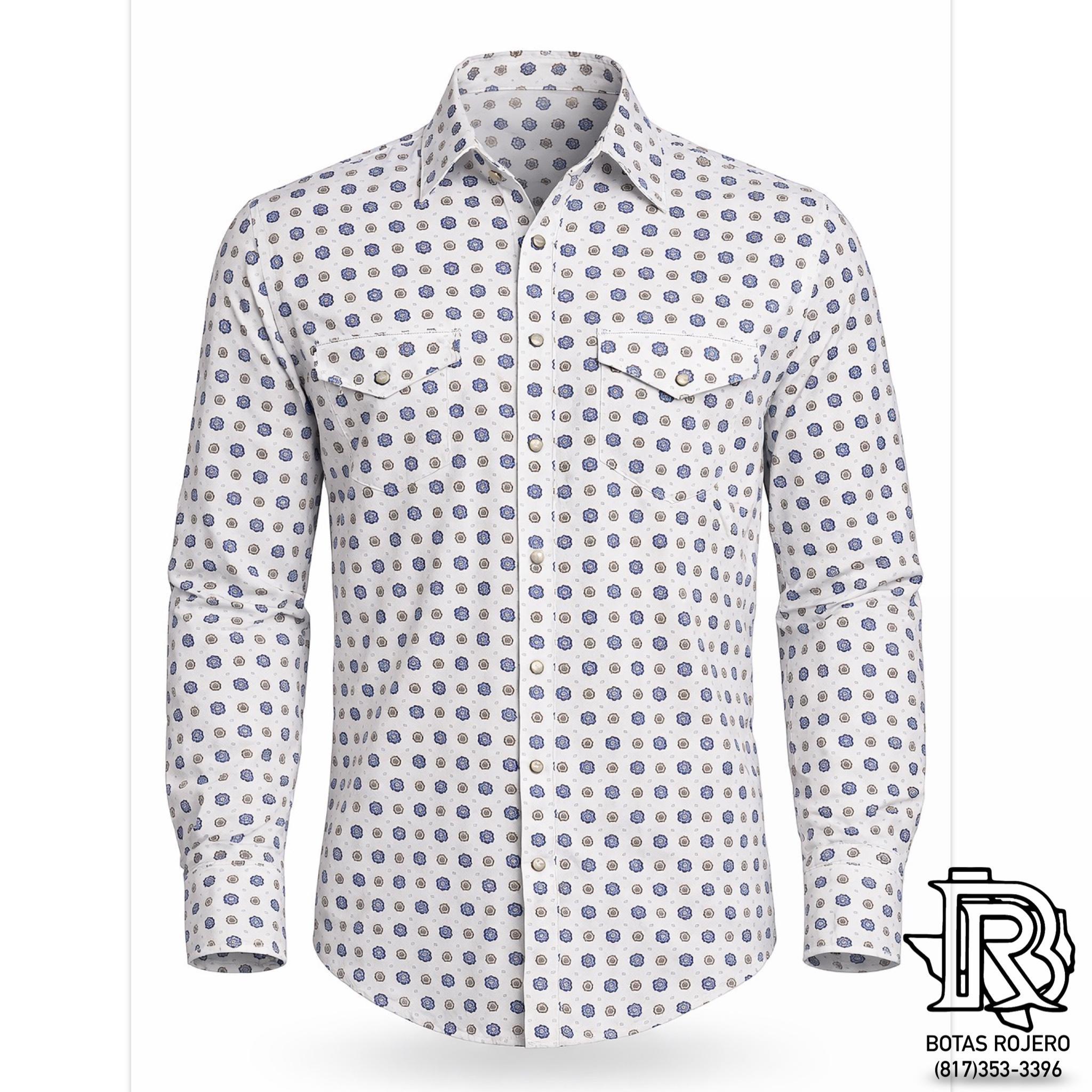 MENS ARIAT WARREN CLASSIC FIT OFF WHITE LONG SLEEVE SHIRT | 10053916