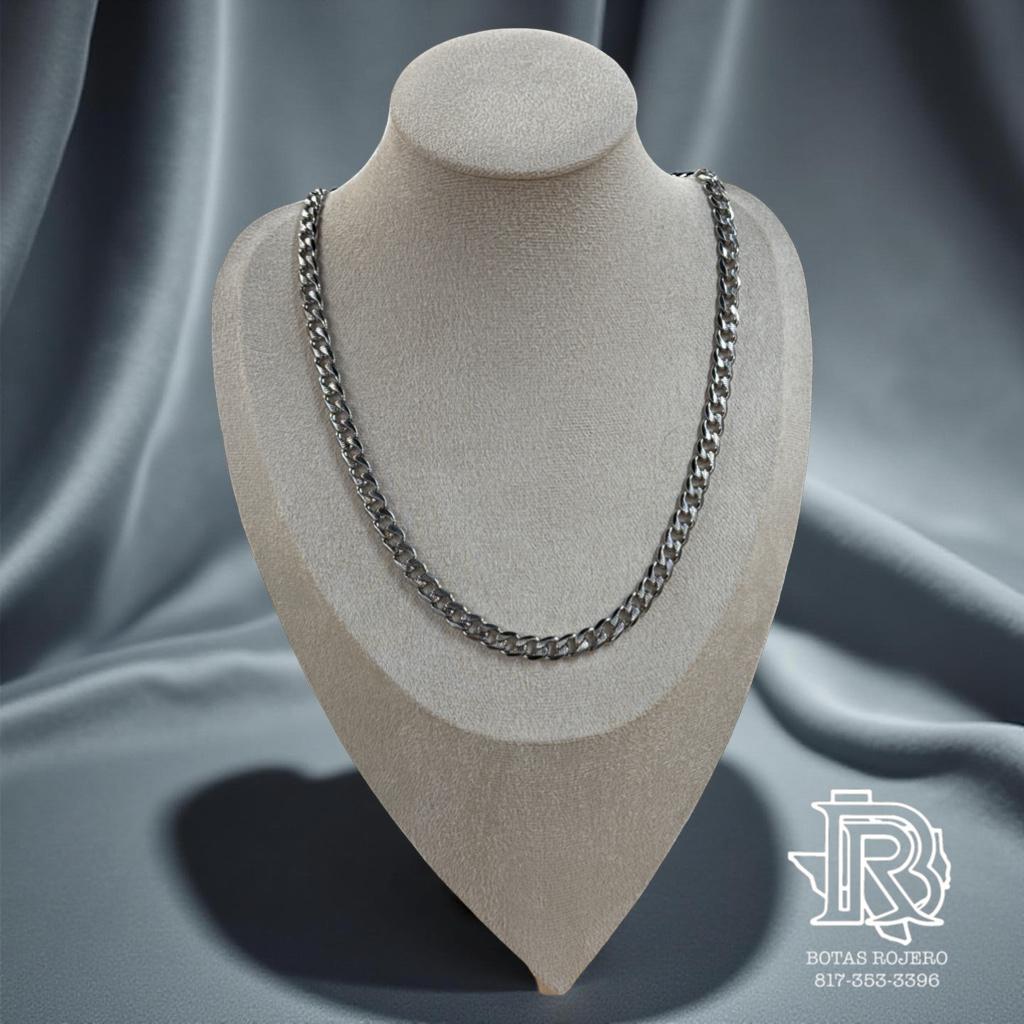 “ John “ | MEN NECKLACE STAINLESS STEEL THICK CURB 1/4 INCH THICK