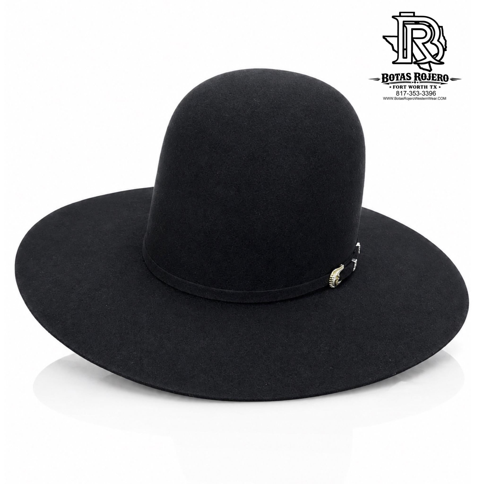 30x Black | Iron Spur Open Crown Western Hats