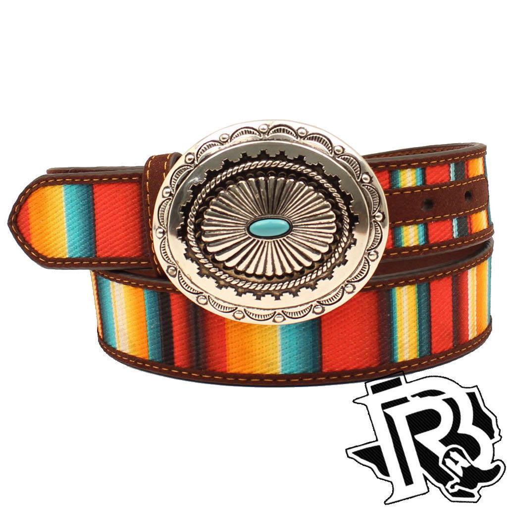 ARIAT LADIES BELT A1531502 Bright Multi Colored Serape Pattern