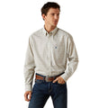 ARIAT MEN’S STEVY CLASSIC FIT CREAM PRINT LONG SLEEVE SHIRT | 10062240