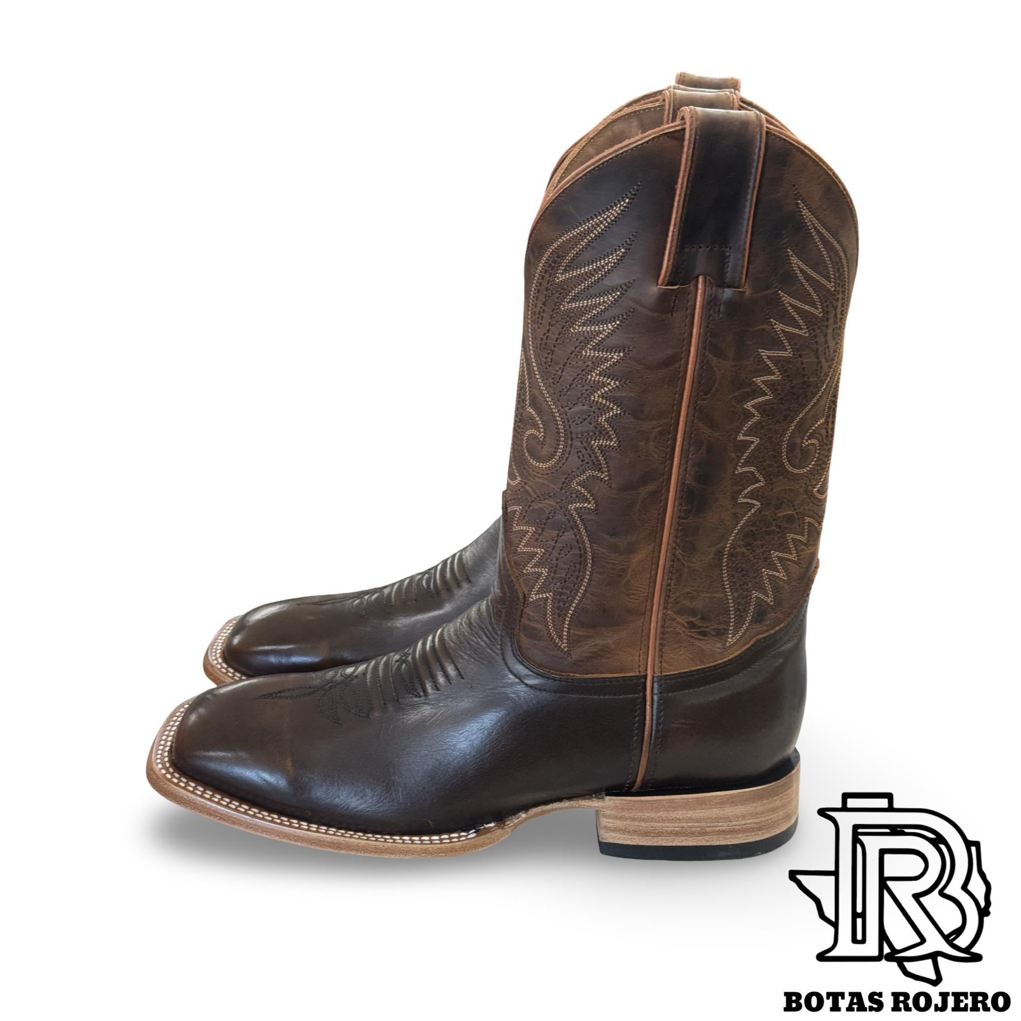 “ BARCELONA TAN “ | CALF LEATHER SOLID SQUARE TOE WESTERN BOOTS