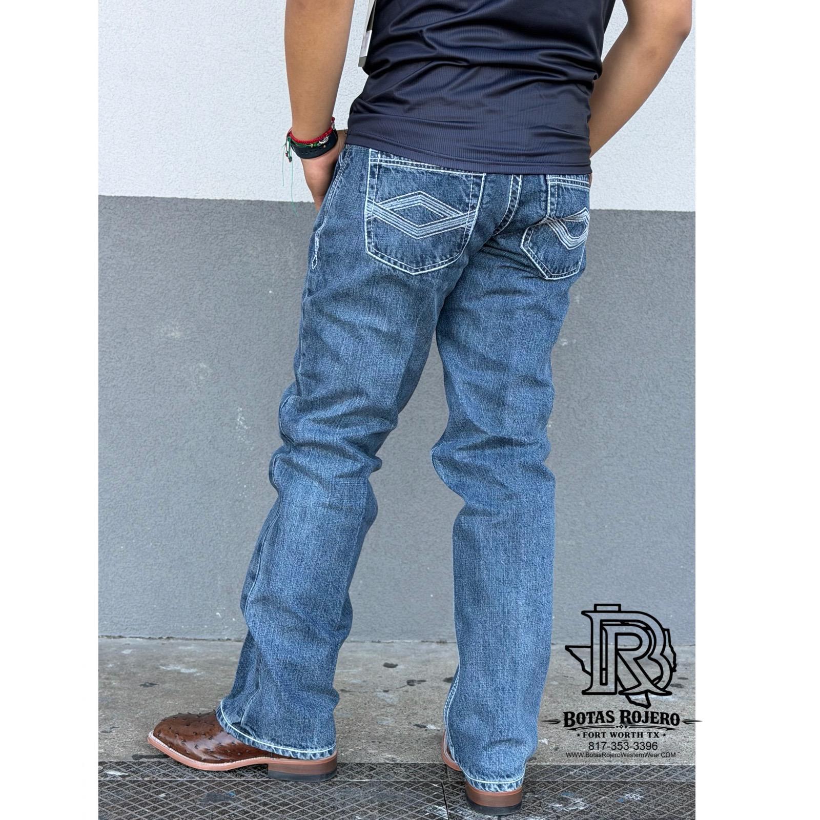 05 | STRAIGHT MED BLUE IRON SPUR MEN WESTERN JEANS
