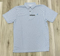 ARIAT MEN’S ALL OVER PRINT FITTED WHITE GEO PRINT POLO | 10076067