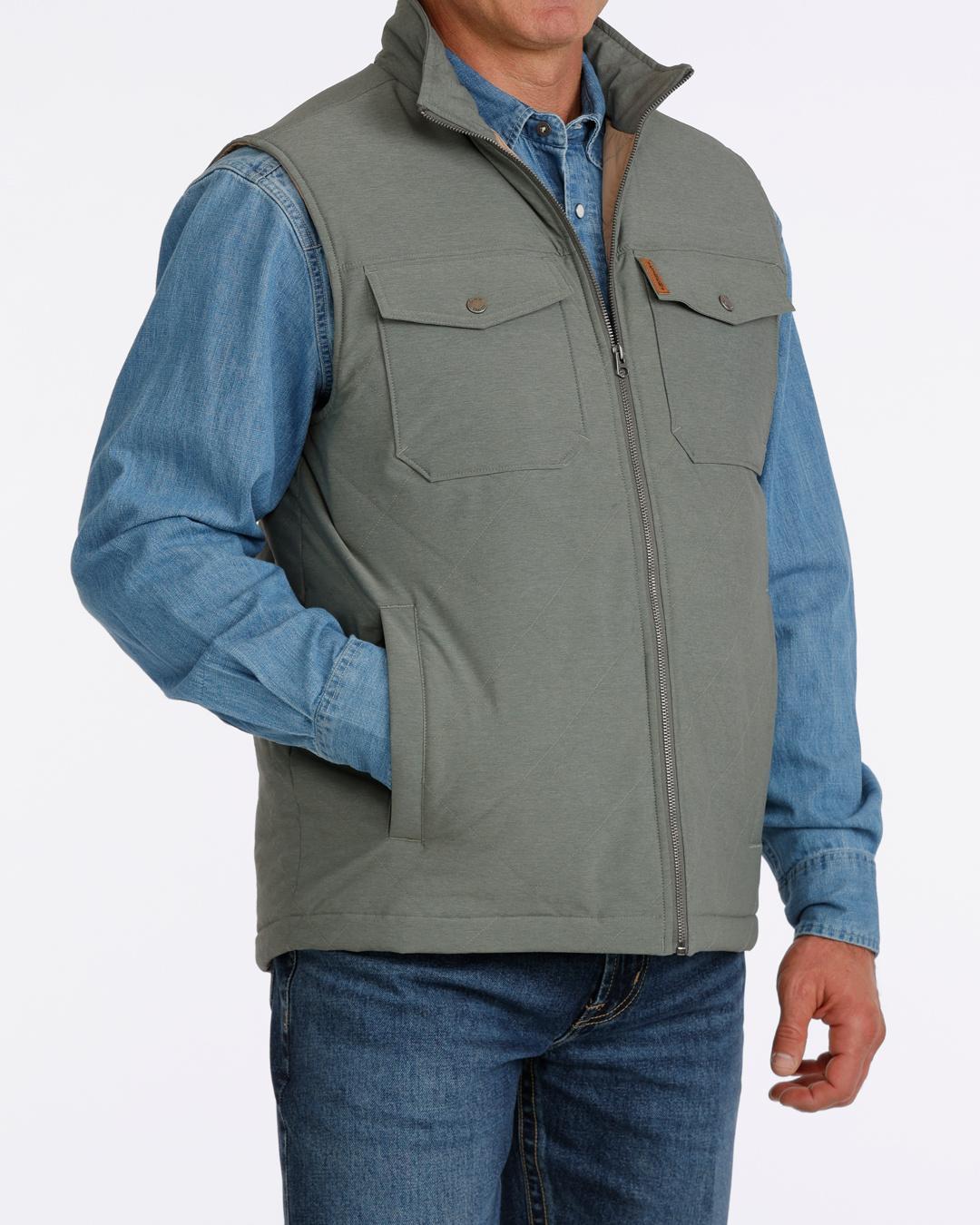 CINCH MEN’S CC QUILTED VEST GREEN| MWV1944001