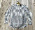 ARIAT MEN’S JAZIEL FITTED WHITE SOUTHWEST DIAMOND LONG SLEEVE SHIRT | 10071036