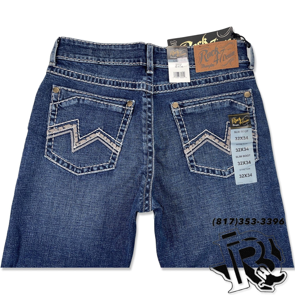 ROCK 47 SLIM BOOT | MEN WESTERN JEANS MEDIUM WASH