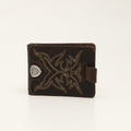ARIAT BIFOLD MONEY CLIP BOOT STITCH BROWN