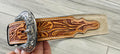 ‘’Light Brown Rough Out ’’ | 1.75 INCH MEN WESTERN BELT  TOOLED LEATHER BY IRON SPUR
