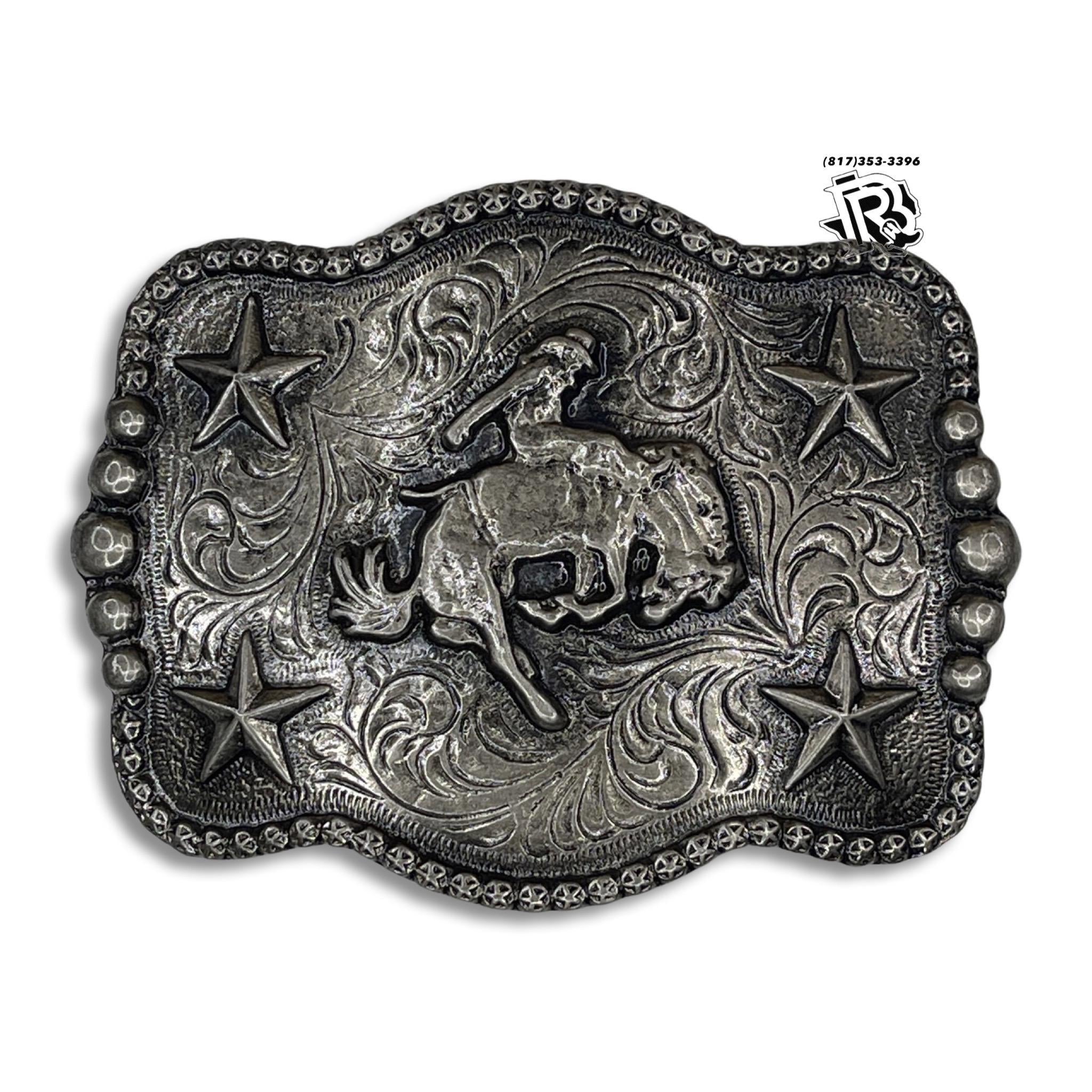 “ Bucking Bulls “ | MEN WESTERN BELT BUCKLE SQUARE