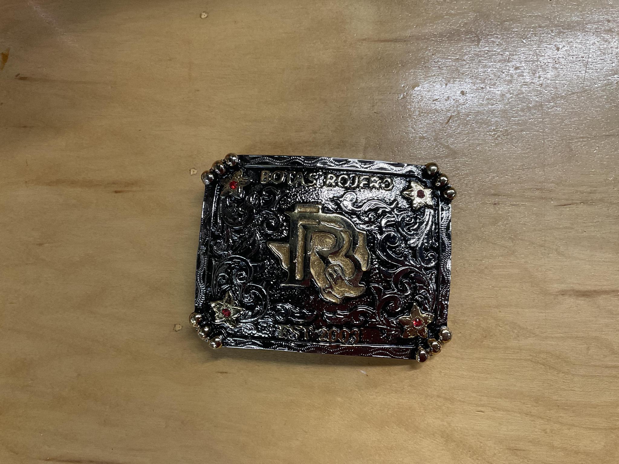 Botas Rojero Belt Buckle Gold/Red