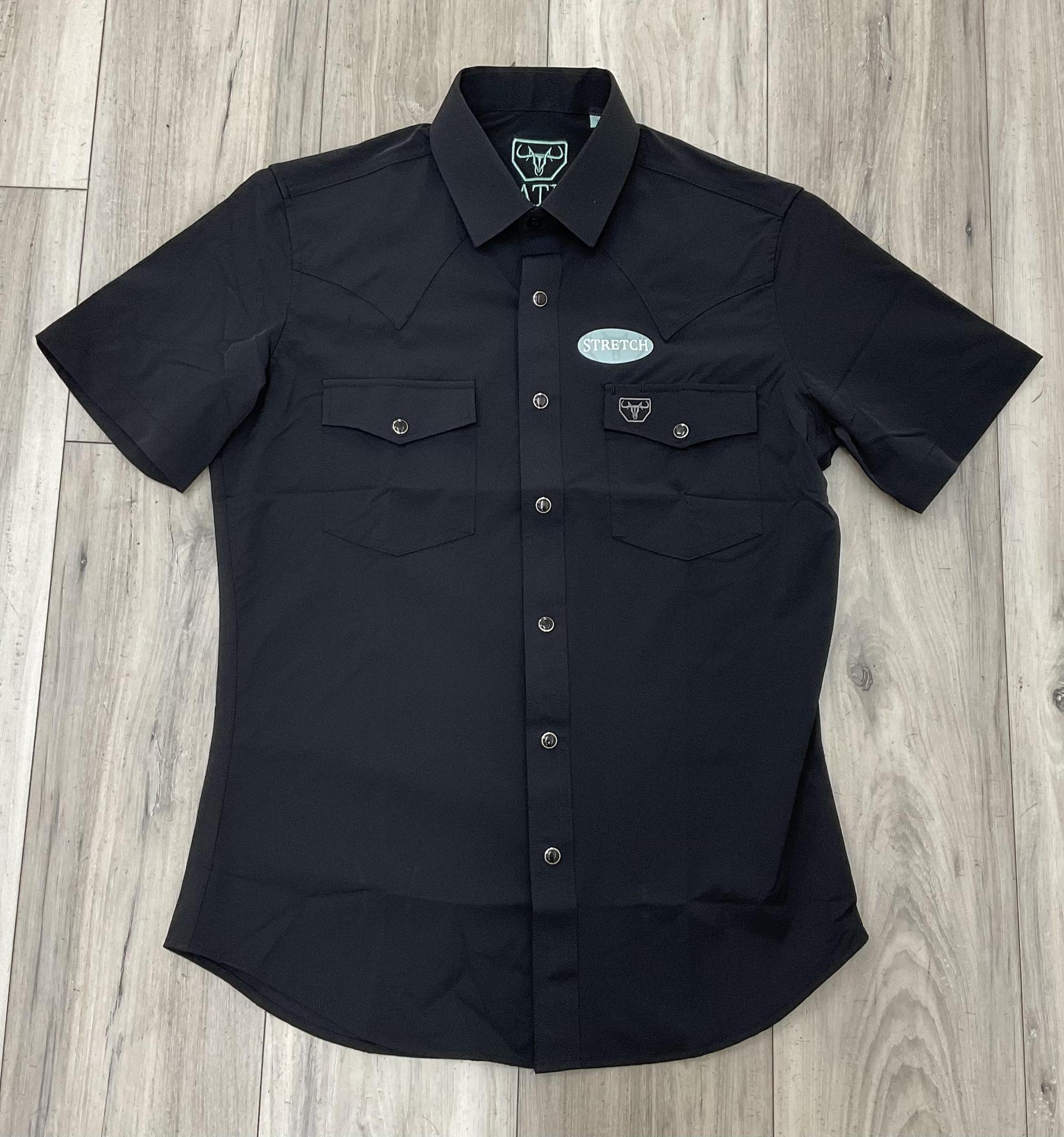 KEVIN MEN’S SHORT SLEEVE BLACK PWS11535