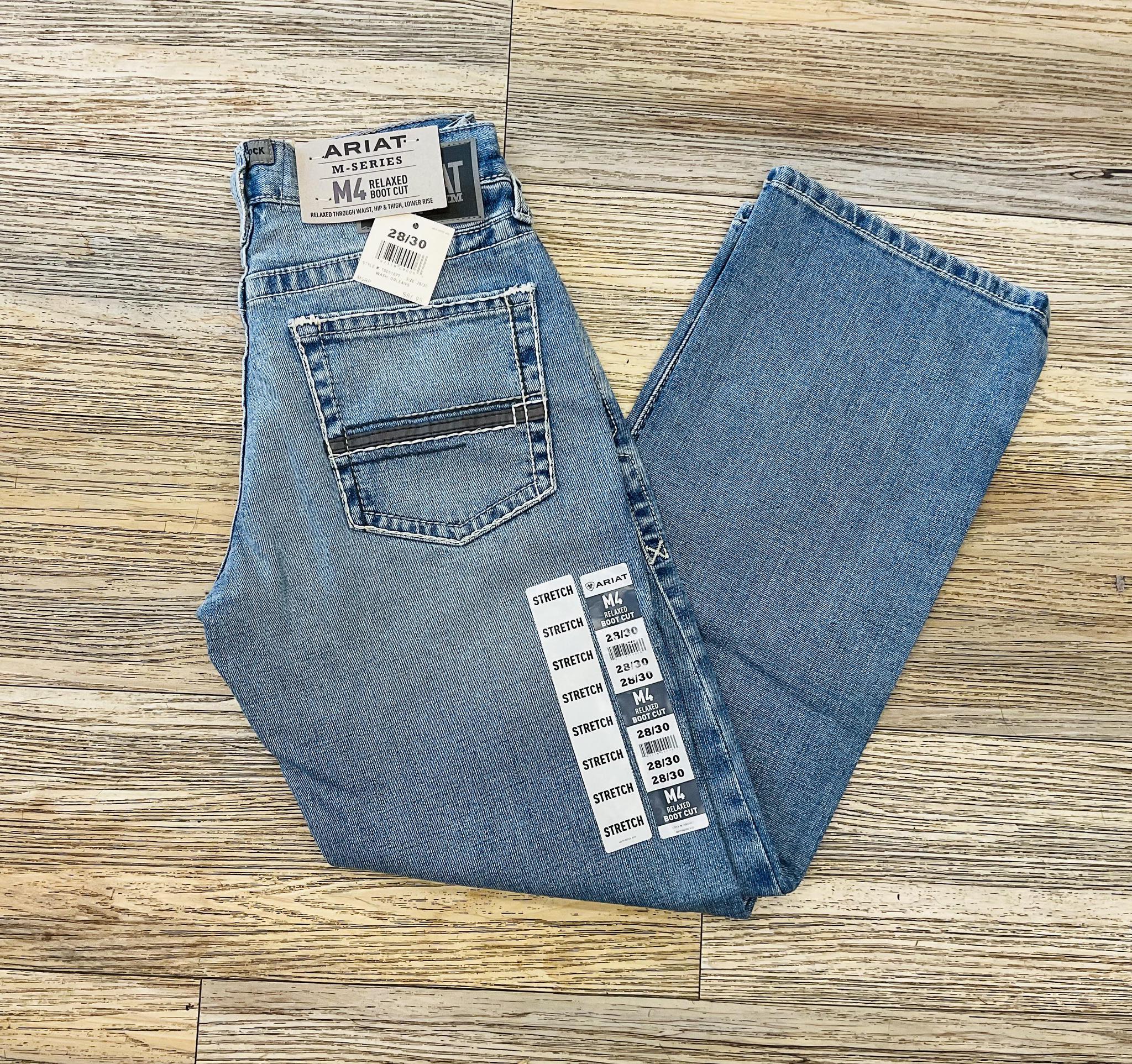 MENS ARIAT M4 RELAXED WASH APOLLO  JEANS | 10051877 M4
