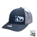 “ COWBOY CROSS “ | MEN BROWN CAP SNAP BACK BLACK GREY