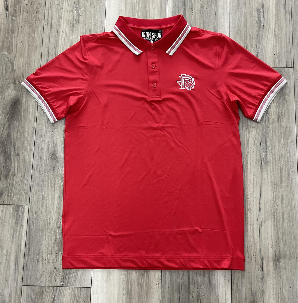HANK  |MEN’S IRON SPUR RED POLO