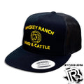 WHSIKEY BENT CAP | ” RIP “  CAP BLACK BLACK